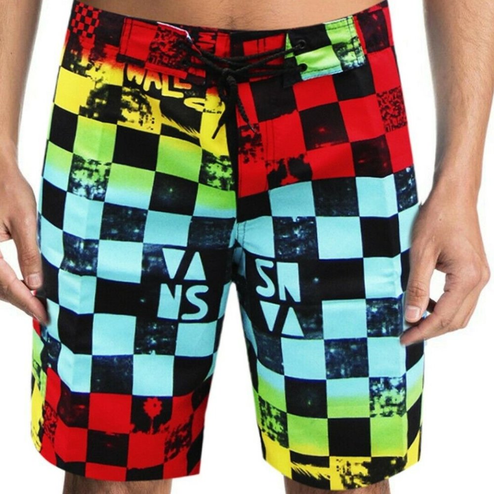 NWT SURF SUMMER SURF BEACH MEN'S SWIMWEAR TRUNKS SLIM FIT BOARD SHORTS SIZE S